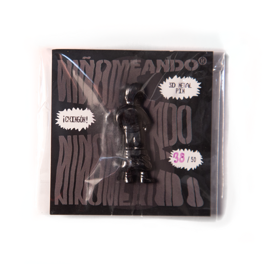 3D Metal Pin - Negro